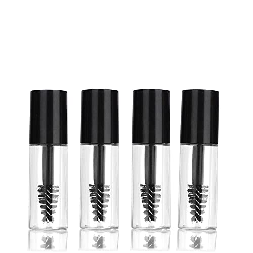 COSIDEA 71 PCS Empty Mini 3ml mascara tubes and wand for castor oil, Small Sample Size Eyelash Growth packing Tube container (71)