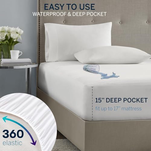 Twin XL Waterproof Heated Mattress Pad with Dual Controls - Serta