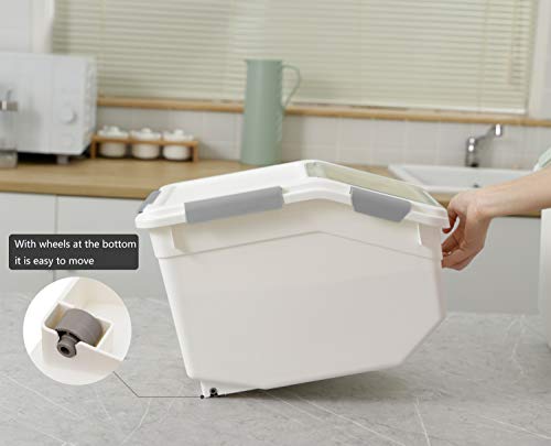 13 LB Pack Airtight Food Storage Containers with Scoop - Flour, Rice, Pet Food