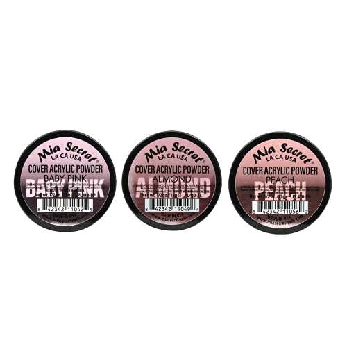 Mia Secret COVER (Baby Pink/Almond/Peach) 0.5oz;3pc