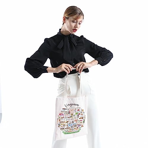 Virginia Women's Tote Bag: Welcome to Virginia Travel Gift