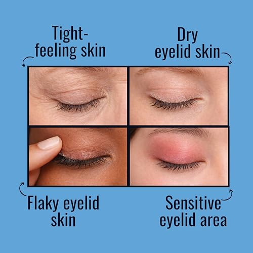 Nighttime Eyelid Moisturizer for Dry Skin - Preservative-Free Gel, 0.35 Oz