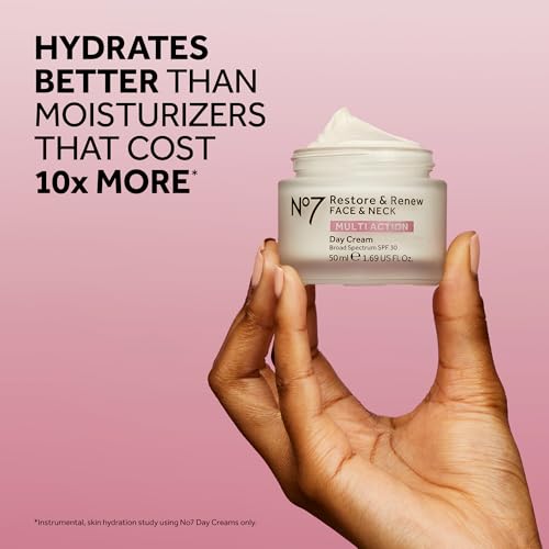 No7 Anti-Aging Face & Neck Skincare Set with SPF Night Cream