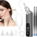 Ear Wax Vacuum Removal Kit, 6 Gear Strong Suction Electric Ear Cleaner Ear Vacuum Wax Remover, USB Charge Earwax Removal Kit Reusable Soft Silicone Ear Cleaning Kit Water Remover Tool (Grey)