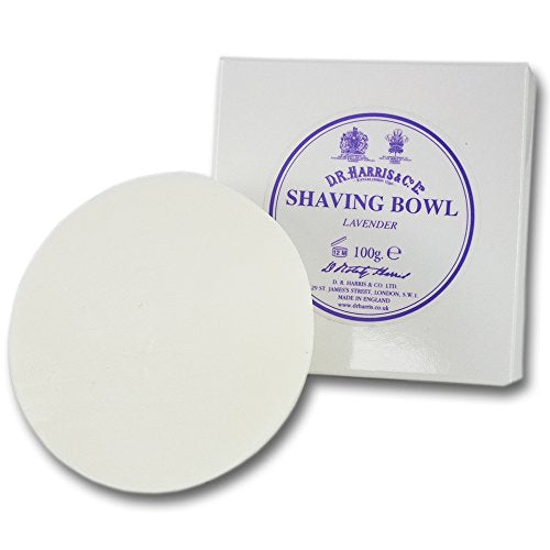 D.R. Harris Lavender Shaving Soap Refill 100g for Classic Shaving Bowls