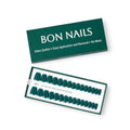 BON NAILS Wicked Green Classic Short Press-On Nails 30 Pieces with Glue Tabs