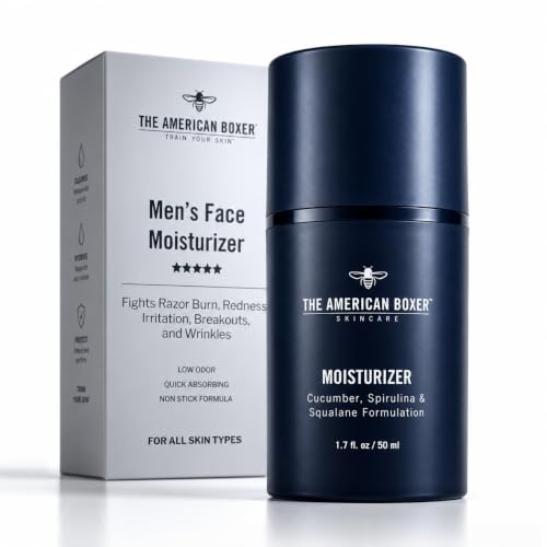Men's Face Moisturizer - Anti-Aging Hydrating Cream for All Skin Types - The American Boxer