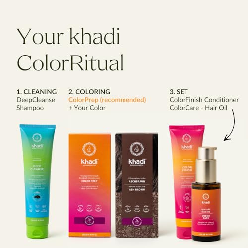 Khadi Ash Brown Plant Hair Color - Natural Herbal Vegan Hair Dye 3.5oz
