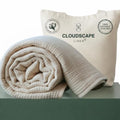 King Size Cotton Muslin Blanket - Fog, 4-Layer, All-Season, 92 x 108 inches