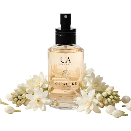 Kupaloke Tuberose Body & Hair Mist - Hydrating Island Fragrance, 3.4 oz - Vegan & Cruelty-Free