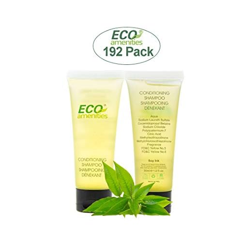 ECO amenities Travel Size Bar Soap Kit - Soap Bulk & Travel Shampoo Conditioner - Bulk Toiletries & Gift Sets - Individually Wrapped Mini Toiletries - 384 Pieces (192 Hair Cleanser + 192 Hair Wash)