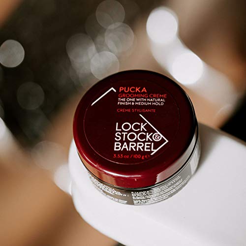 Lock Stock & Barrel Pucka Grooming Crème 3.53 Ounce - Medium Hold Styling Paste
