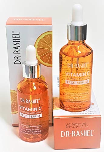 Dr Rashel Vitamin C Face Serum with Hyaluronic Acid & Collagen Eye Masks - Anti-Aging, Firming, Hydrating - Pack of 2