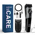 Waterproof Beard Trimmer for Men - Adjustable Cordless Grooming Device with LED Display
