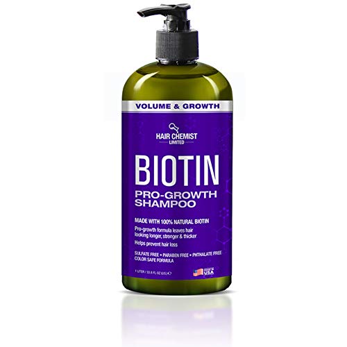 Hair Chemist Biotin Pro-Growth Shampoo & Conditioner Set - 33.8oz Each, Hair Loss & Thinning Care Gift Box