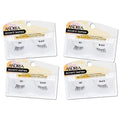 Andrea Accent Half Lashes 301 - Lightweight, Natural-Looking Cat Eye Lashes for Enhanced Eye Definition, Easy Application False Eyelashes, 4-Pack