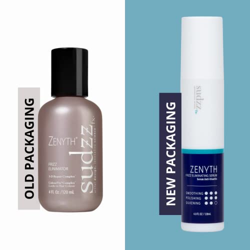 SUDZZFX Zenyth Frizz Eliminator Serum 4 Fl Oz - Heat Protectant & Smoothing Hair Serum