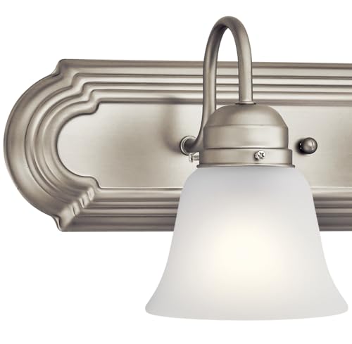 Kichler 5-Light Bathroom Vanity Light Fixture - Brushed Nickel, 36 Inches
