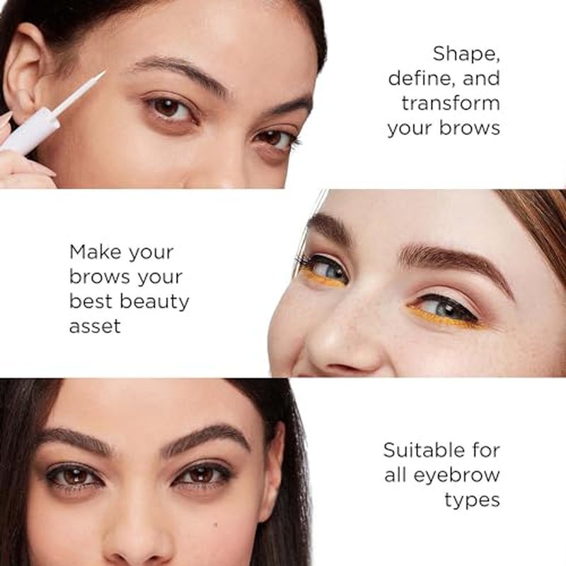 Arches & Halos Microblading Brow Shaping Pen - Fuller, More Defined Brow - Long-lasting, Smudge Resistant, Rich Color - Vegan and Cruelty-Free Makeup - Dark Brown - 0.026 oz