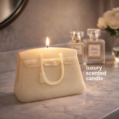 Luxury Handbag Candle in Gift Box - Designer-Inspired Home Decor for Women