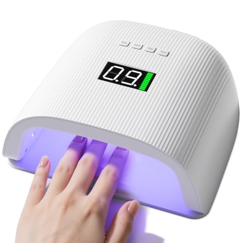 Cordless 35000 RPM Electric Nail File,Portable Acrylic Nail Drill,Rechargeable Nail Drill with 6 Bits and 50pcs Sanding Bands for Manicure Salon Home, Black