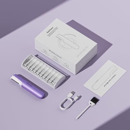 Dermaplaning Tool for Women - Facial Exfoliation & Peach Fuzz Hair Removal with Rechargeable Sonic Edge Technology, 10 Refill Blades