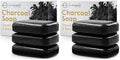Charcoal Soap Bar - 12 Ounce Vegan Detoxifying Body & Face Cleanser - Pack of 2