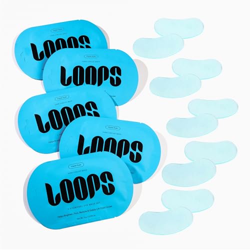 LOOPS Hyper Smooth Refreshed Hydrogel Korean Eye Masks - 5 Pack