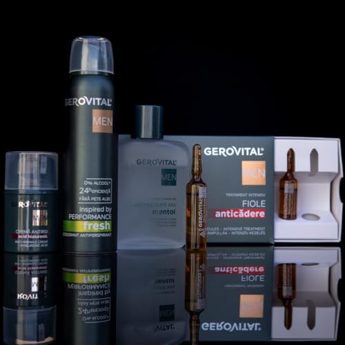 GEROVITAL MEN Anti Wrinkle Face Cream with Hyaluronic Acid, Vitamin E, Facial Skin Care, Moisturizer Face Cream, Anti Aging, 30 milliliters