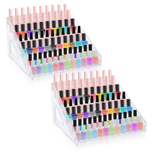 Acrylic Nail Polish Organizer 84 Bottle 7-Layer Display Rack