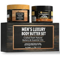 Body Butter for Men Set of 2, Shea Cologne and Cocoa King Set, Body Moisturizer for Men.