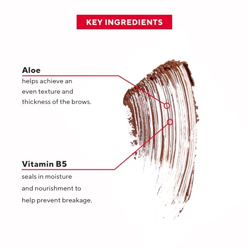 Mirabella Brow Shaper Tinted Eyebrow Gel - Universal Brown, Long-Lasting & Buildable