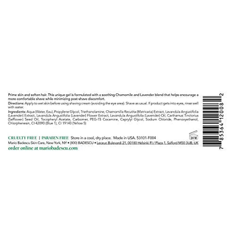 Mario Badescu Pre-Shave Conditioner - Soothing, Botanical-infused Pre Shave Gel for Your Best Shave Yet - Preps, Primes, and Softens Skin and Hair