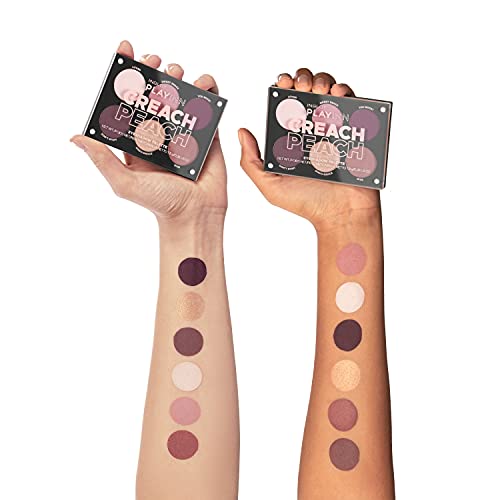 Inglot Creach Peach Eyeshadow Palette - 12 Colorful Long-Lasting Shades, Cruelty-Free, Compact Makeup