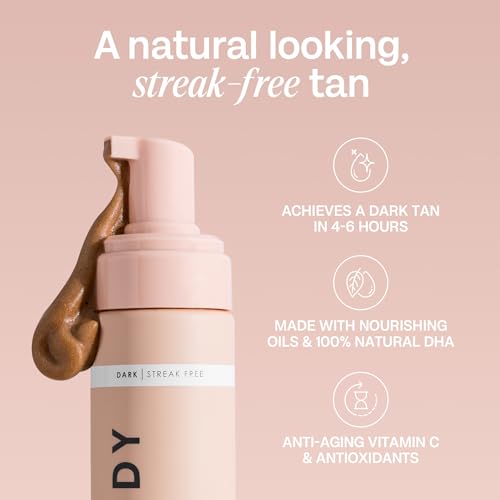 Dark Self Tanner Mousse - Sunless Tan Foam with Natural & Vegan Ingredients - 200ml / 6.7 fl oz (Variation of THIS listing)