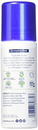 Fragrance-Free Liquid Rock Deodorant - Pack of 3, 3 oz Each
