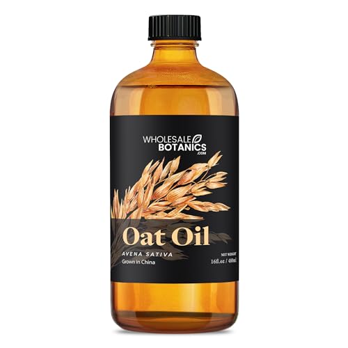 Wholesale Botanics Oat Oil | Cold-Pressed Carrier Oil Lightweight Moisturizer for Skin & Hair | For Soaps, Lotions, & Candles | Vegan & Cruelty Free (16 fl oz)