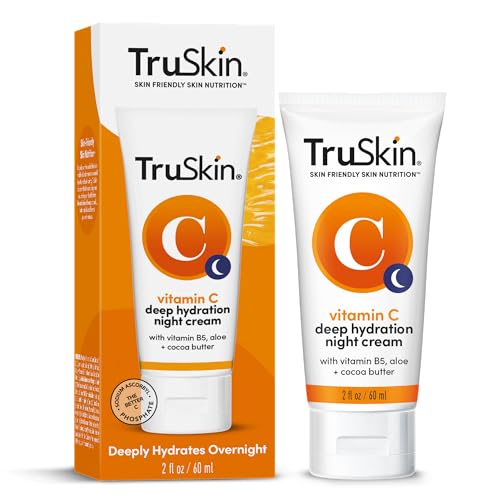 Vitamin C Night Cream with Aloe & Cocoa Butter - 2 Fl Oz Pack of 2