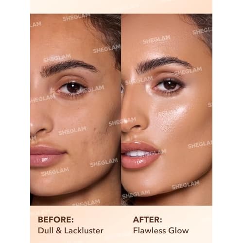 SHEGLAM Sunburst Glow Mixer 4-IN-1 Liquid Glow, Complexion Booster For A Glowing, Soft-Focus Look, Infused With Hyaluronic Acid, Vegan & Cruelty-Free-Medium Tan Neutral