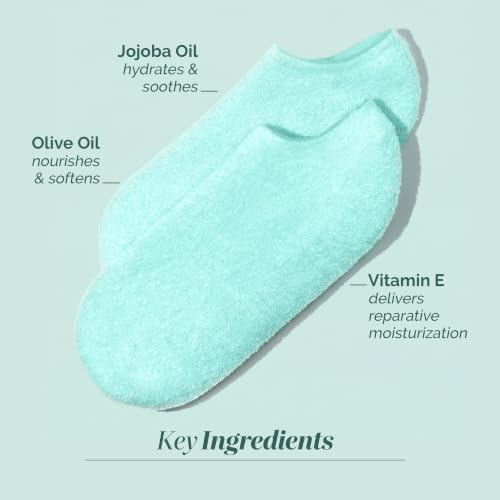 LONDONTOWN Pedi Perfect Moisturizing Spa Socks for Deep Foot Hydration