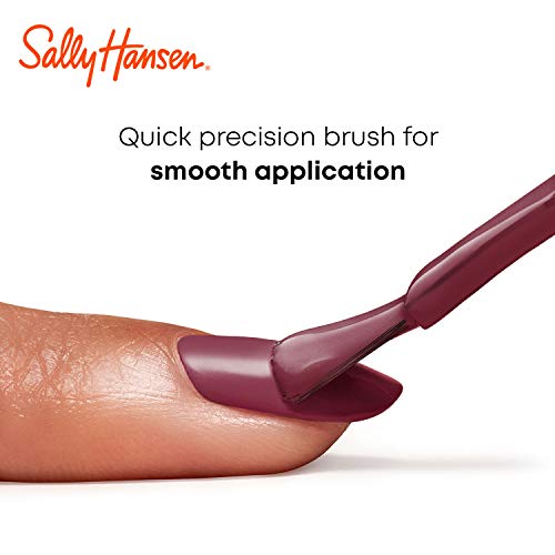 Sally Hansen Miracle Gel Beetlejuice Salon Quality Nail Polish | Gel-Like Formula, Two-Step System, No UV Light Needed, Long Lasting | Opaque, Glossy | 927 Strange And Unusual | Cherry Red Nail Color
