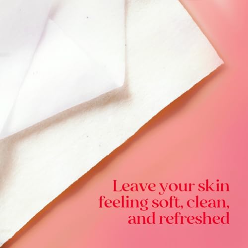 Pink Grapefruit Facial Wipes - Hydrating Makeup Remover & Cleansing Towelettes - Pack of 2, 90 Count Each