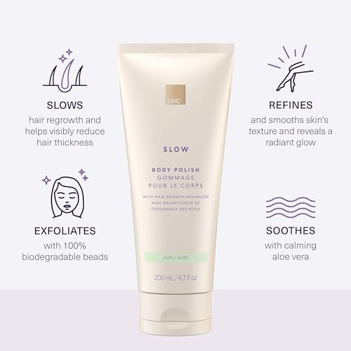 European Wax Center Aloe Vera Body Polish - Moisturizing & Exfoliating Scrub for Dry Sensitive Skin, 6.7oz