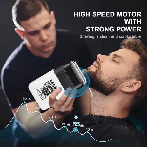 Professional Barber Shaver Set, Hair Clippers for Men, Cordless Beard Trimmer & Electric Razor Shavers for Men, Rechargeable Set Barber Hair Cutting Kit Men's Grooming Kit