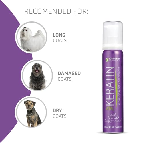Artero Keratin Vital Dog Conditioner 3.4 fl oz (100 ml) - Strengthening Coat Treatment