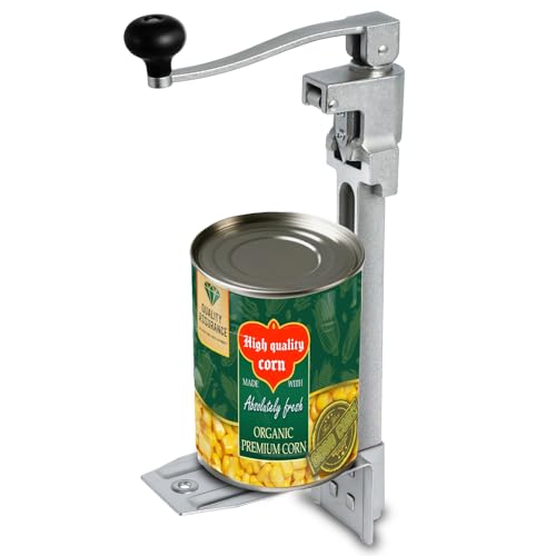 20-Inch Commercial Can Opener for Large Cans | Heavy Duty Stainless Steel, Table Mount, Cavlhils