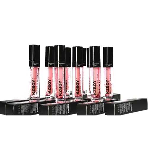 KZBOY Lip Gloss Lip Oil Watermelon Scented 8ml Moisturizing Lip Gloss for Dry Lips High Shine Smooth Finish Clear Pink Shade(Watermelon)