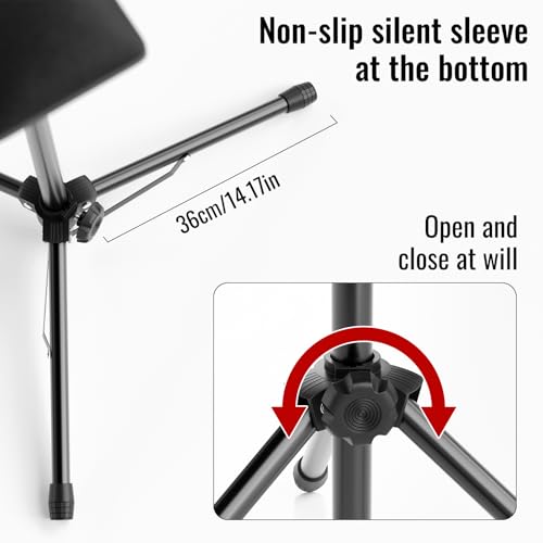 Adjustable Tattoo Arm Rest with 180° Tilt and Soft Sponge Pad for Studio