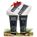 Self-Care Kit for Men Set with Shave Balm and After Shave Lotion - Shave Balm for Sensitive Skin - Birthday Gift Idea for Him - 2 x 3.4 fl oz Razor Burn Cooling & Soothes Skin
