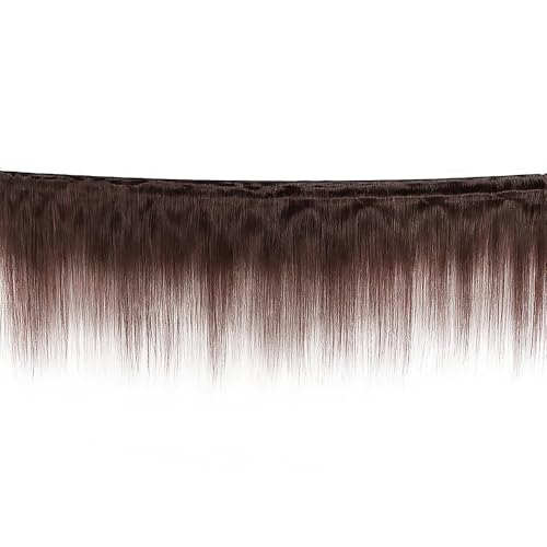 Human Hair Straight Bundles 26 Inch Color #4 Chocolate Brown - Single 100g Variant S